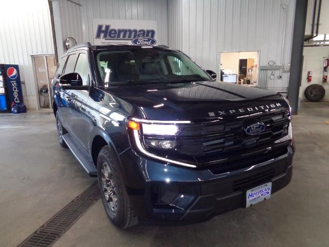 2026 Ford Expedition Active in Stone Blue Metallic — front three-quarter view
